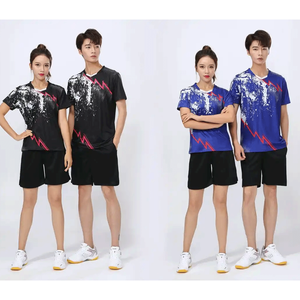 Nouvel arrivage d'uniforme de tennis à la mode Vêtements de badminton Maillot de tennis respirant avec logo personnalisé Uniforme de badminton de haute qualité - Product Image 4