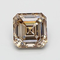 Diamant de laboratoire émeraude 2,01 ct brun clair VS1 Diamant personnalisé