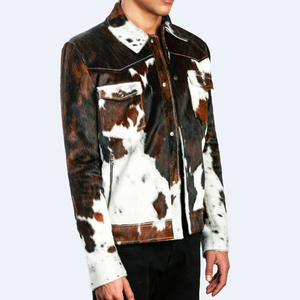 Chaqueta de cuero de vaca a la moda para hombre desgastada de alta calidad, el mejor Material, chaqueta de cuero de vaca, precio al por mayor - Product Image 2