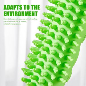 Einstellbare Silikon Cat Face Scratcher Groomer Kitzeln Pflege kamm Pet Brush Corner für Massage Tischbeine Klettergerüst - Product Image 4