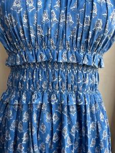 Vestido bohemio de algodón indio hecho a mano con estampado floral sin mangas, ropa de fiesta de verano, regalo personalizado, suministro bajo demanda - Product Image 4