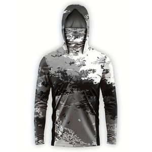Nouveau Hoodie de Pêche Léger 2026 en Fibre de Bambou à Motif Uni, Protection UV UPF 50+, Doux, Séchage Rapide, Haute Performance - Product Image 1