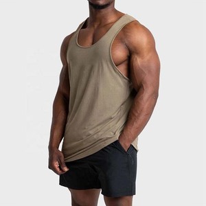<b>Running</b> Tank Tops In Wholesale Price 2025 OEM 100% Cotton Custom Stringer Tank Tops Gym Men Wholesale Sports Vest - Product Image 1