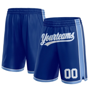 Industrie Direct Engro Sportswear Basketball Shorts Custom Royal White-Light Blue Authentic Basketball Shorts - Product Image 1