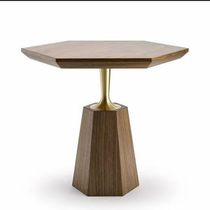 Table de jardin pliable en bois massif de haute qualité, sculptée à la main par un artisan pakistanais - Product Image 1