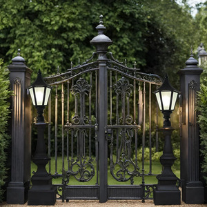 Pillar Lights Outdoor Waterproof Column Lights Aluminum Exterior Gate Pillar Lamp <b>Post</b> Lantern Outside Pier Mounted - Product Image 1