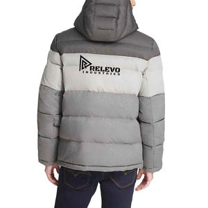 Veste d'hiver pour homme à séchage rapide, confortable, à capuche, rembourrée, coupe-vent, courte, en duvet - Product Image 5