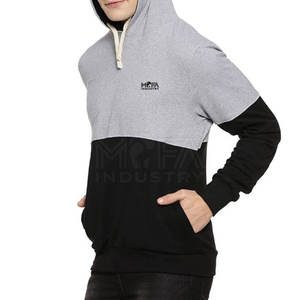 Sudadera con capucha de gran tamaño para hombre, proveedor de marca privada básica, sudaderas con capucha de mezcla de algodón con etiquetas personalizadas, opciones de impresión y embalaje - Product Image 6