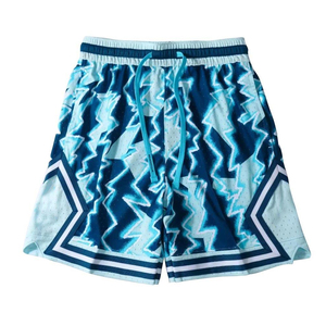 Pantalones cortos de baloncesto Pantalones cortos de malla al por mayor Transpirable Personalizar Ropa deportiva corta para hombres - Product Image 4