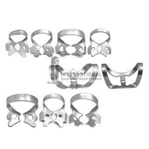 Vente chaude 31pc Premium En Acier Inoxydable Manuel Dentaire Chirurgical Outils Réutilisable En Caoutchouc Barrage Pinces Ensemble CE Certifié Poignée Ergonomique - Product Image 5