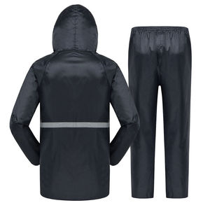 Vente chaude en plein air travail utiliser veste solide poches latérales réfléchissant manteau de pluie combinaisons de pluie hommes pantalon de pluie costume imperméable à vendre - Product Image 3