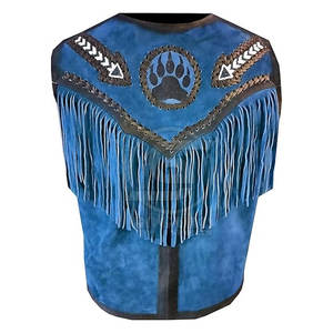 Gilet en cuir de bonne qualité, prix raisonnable, respirant, vêtements pour hommes, gilet en cuir de cow-boy pour la vente en ligne - Product Image 3