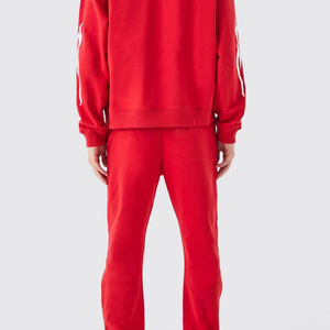 2025 Top Quality 100% Cotton Men's <b>Hoodies</b> Sweatshirts Pullover Streetwear Tracksuits Heavyweight Puff Printing <b>Hoodie</b> <b>Red</b> - Product Image 3