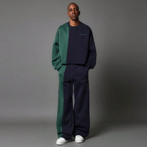 ชุดวอร์มผู้ชายผ้าฟลีซพิมพ์ลายได้ตามต้องการ สำหรับฤดูหนาว ผ้าฝ้าย 100% ชุดออกกำลังกาย ชุดลำลอง ระบายอากาศดี ลายเรียบ - Product Image 2