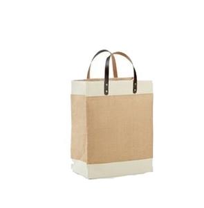 Custom Logo Color Cotton Tote Bag with Brown Leather Handles New Fashion Design Printed <b>Canvas</b> Shoulder Bags for Shopping - Product Image 4
