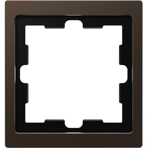 Per SCHNEIDER ELECTRIC D-Life MOCCA Cornice di Copertura per Presa e Interruttore a 1 Modulo Merten MTN4010-6552 - Product Image 1