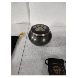 Urna de cremación de Metal y latón de alta calidad, hecha a mano para cenizas humanos, funerarias - Product Image 1