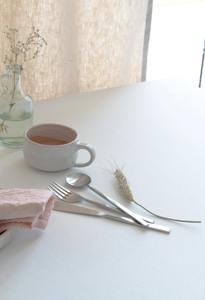 Par de tenedores de acero inoxidable plateado con mango plano Premium hechos a mano para Comedor Cocina Catering fiestas - Product Image 6