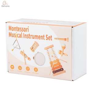 <span class=keywords><strong>Xylophone</strong></span> <span class=keywords><strong>en</strong></span> <span class=keywords><strong>bois</strong></span> pour bébés - Jouet de percussion à tons neutres inspiré de Montessori avec maillets, âges 6 mois à 3 ans - Product Image 6