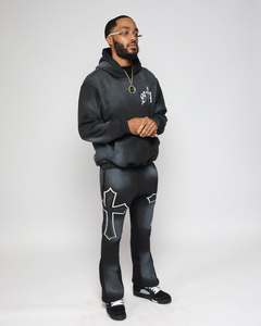 Survêtement unisexe délavé à l'acide dernière conception de haute qualité Slim Fit avec logo personnalisé Créez votre propre marque - Product Image 4