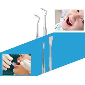 Kit de soins bucco-dentaires de haute qualité en acier inoxydable électrique 5 pièces avec poignée ergonomique certifié CB SurgiRight - Product Image 3