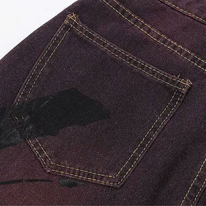 2025 OEM กางเกงยีนส์สโตนวอชของผู้ชายผ้าเดนิมแบบฮิปฮอปลำลองทรงหลวมระบายอากาศได้ดี - Product Image 4