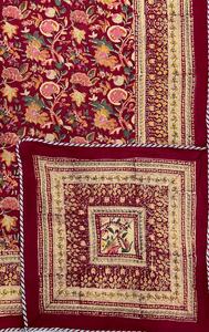 Hecho a mano de algodón suave cama individual Dohar artesanal Jaipur tradicional mano bloque impreso 100% algodón Reversible Dohar - Product Image 4