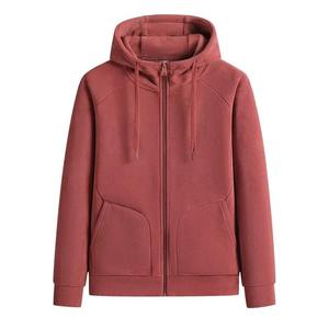 Sudadera con capucha con cremallera de peso pesado de lana de algodón de alta calidad logotipo personalizado bordado Puff impresión Sudadera con capucha sudaderas con capucha personalizadas para hombres - Product Image 1