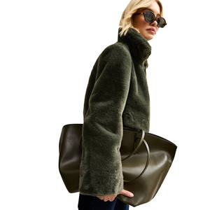 Chaqueta Bomber de Piel Cruda Personalizada para Mujer, Transpirable, de Lona con Cierre de Cremallera, Corte Regular para Otoño/Invierno, Marca Personalizada - Product Image 5