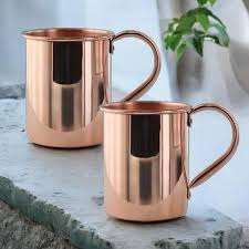 Classic Reusable Portable Pure <b>Copper</b> Mug Set Leak-Proof for Hotel Office Home Use - Product Image 3