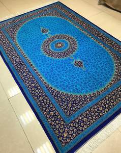 Rollo de Alfombra de pared a pared para habitación de hotel de diseño personalizado, algodón acrílico de polipropileno para cobertura de suelo de oración, estilo de mezquita Islámica - Product Image 5