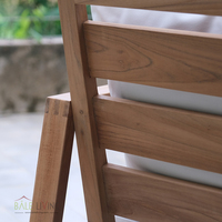 Chaises de jardin en teck de qualité supérieure Cattalina Bali Nusa, meubles d'extérieur pour hôtels, villas et parcs, fabriquées en Indonésie