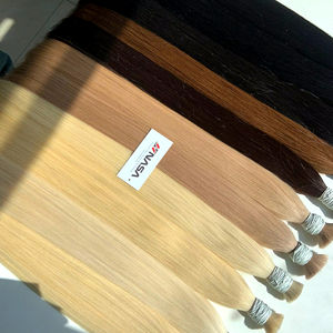 Prix de gros Extensions de cheveux en vrac Soyeux et sans perte Double noyade 100 grammes Couleurs foncées 30 pouces - Product Image 1