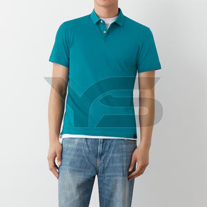 Camiseta de Polo de Golf para Hombre al por Mayor - Tela Transpirable de Spandex/Algodón, Manga Corta, Diseño Casual Sólido con Logotipo Bordado Personalizado - Product Image 3