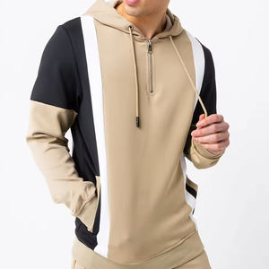 Ensemble short à capuche pour hommes Offre Spéciale à demi-fermeture éclair à bas prix fabriqué au Pakistan Ensembles Streetwear élégants en matériau souple de haute qualité - Product Image 6