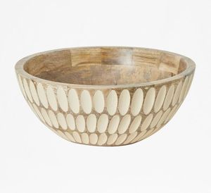 Bol de service en bois forme ronde pour la maison hôtel et restaurant prix de gros aliments sûrs ustensiles de cuisine en bois bol et supports - Product Image 2