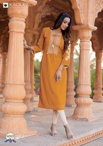 Wholesale Casual Wear Collection Handcrafted Rayon Thread <b>Kurti</b> for Indian & Pakistani Parties - Product Image 4