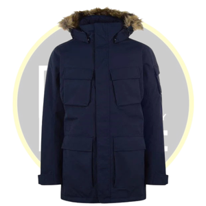 Veste parka à capuche imperméable pour hommes avec doublure polaire Manteau d'hiver extérieur multi-poches pour temps froid Tenue décontractée - Product Image 1