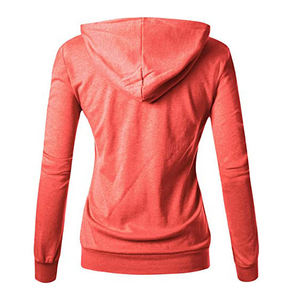 Sweat-shirt unisexe noir élégant avec fermeture éclair, anti-boulochage, respirant, pour femme - Product Image 4