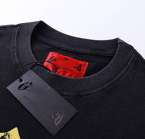 Camiseta Popular para Hombre, 100% Algodón, Nueva, Estilo Holgado con Hombros Caídos, Camiseta Vintage de Manga Corta para Hombre 2025 - Product Image 5