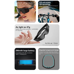 Gafas de Ciclismo Inteligentes M95 con Grabación de Video 4K, Control por Aplicación WiFi, Asistente de Voz con IA, Carga Magnética, Resistentes al Agua IPX4 - Product Image 5