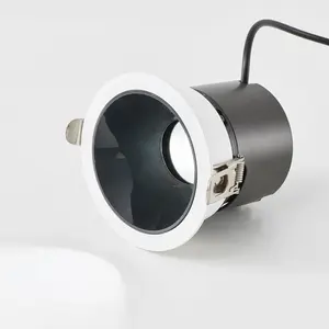 ออเรียนแคสท์ 12W ไฟดาวน์ไลท์ LED แบบฝัง ทรงสี่เหลี่ยม โครเมียม อะลูมิเนียม 3000K วอร์มไวท์ 4000K 3 CCT สำหรับห้องนั่งเล่นที่อยู่อาศัย โรงแรม 90 มม. - Product Image 6