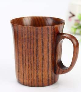 Taza de madera VISUALMENTE PERSONALIZADA Diseño moderno de calidad premium Perfecto para té Café Vino y cerveza de Falak World Export - Product Image 1
