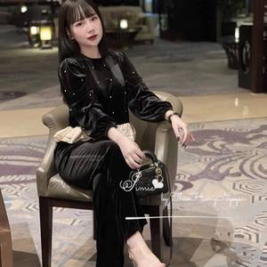 Nuevo conjunto de ropa de punto de otoño informal para mujer de 2 piezas, embalaje personalizado de precio de fábrica del fabricante de Vietnam - Product Image 3