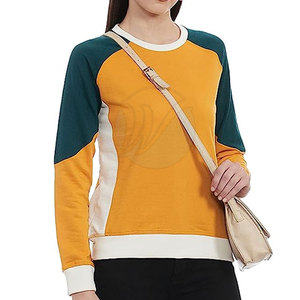 Luxe décontracté femmes haute qualité coton Polyester sweat-shirt personnalisé imprimé avant Logo col rond hiver vêtements de plein air doublure - Product Image 4