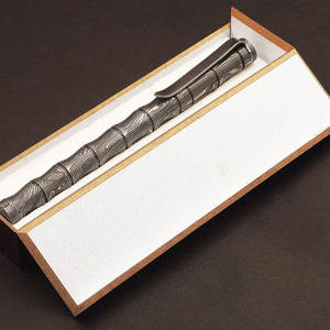 Stylo en acier damas fait main, corps en métal massif, motif unique à plusieurs couches, outil d'écriture de luxe EDC, cadeau d'entreprise haut de gamme - Product Image 3