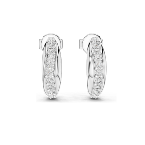 Pendientes de Aro con Diamantes de Laboratorio de 0.38 CT, Corte Brillante Redondo, Oro de 18KT, 14KT, 10KT y Plata 925, Oro Rosa, Amarillo y Blanco - Product Image 6