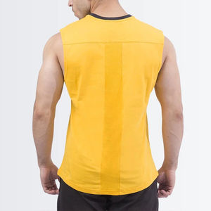 Bajo MOQ transpirable nuevo diseño hombres camiseta sin mangas para venta en línea última llegada Fitness ropa de alta calidad hombres camiseta sin mangas - Product Image 3