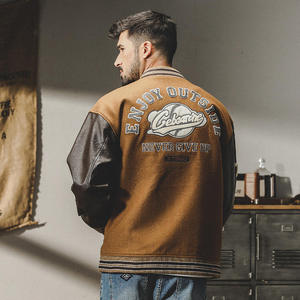 เสื้อแจ็คเก็ตวาร์ซิตี้ผู้ชายแบบลำลองสั่งทำพิเศษ คอตั้ง คุณภาพพรีเมียม  มีจำหน่ายหลายสี - Product Image 2