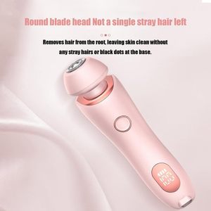 Afeitadora Eléctrica Recargable 2 en 1 para Mujer, con Doble Cuchilla de Acero Inoxidable, Resistente al Agua IPX7, Lavable, con Batería USB - Product Image 3